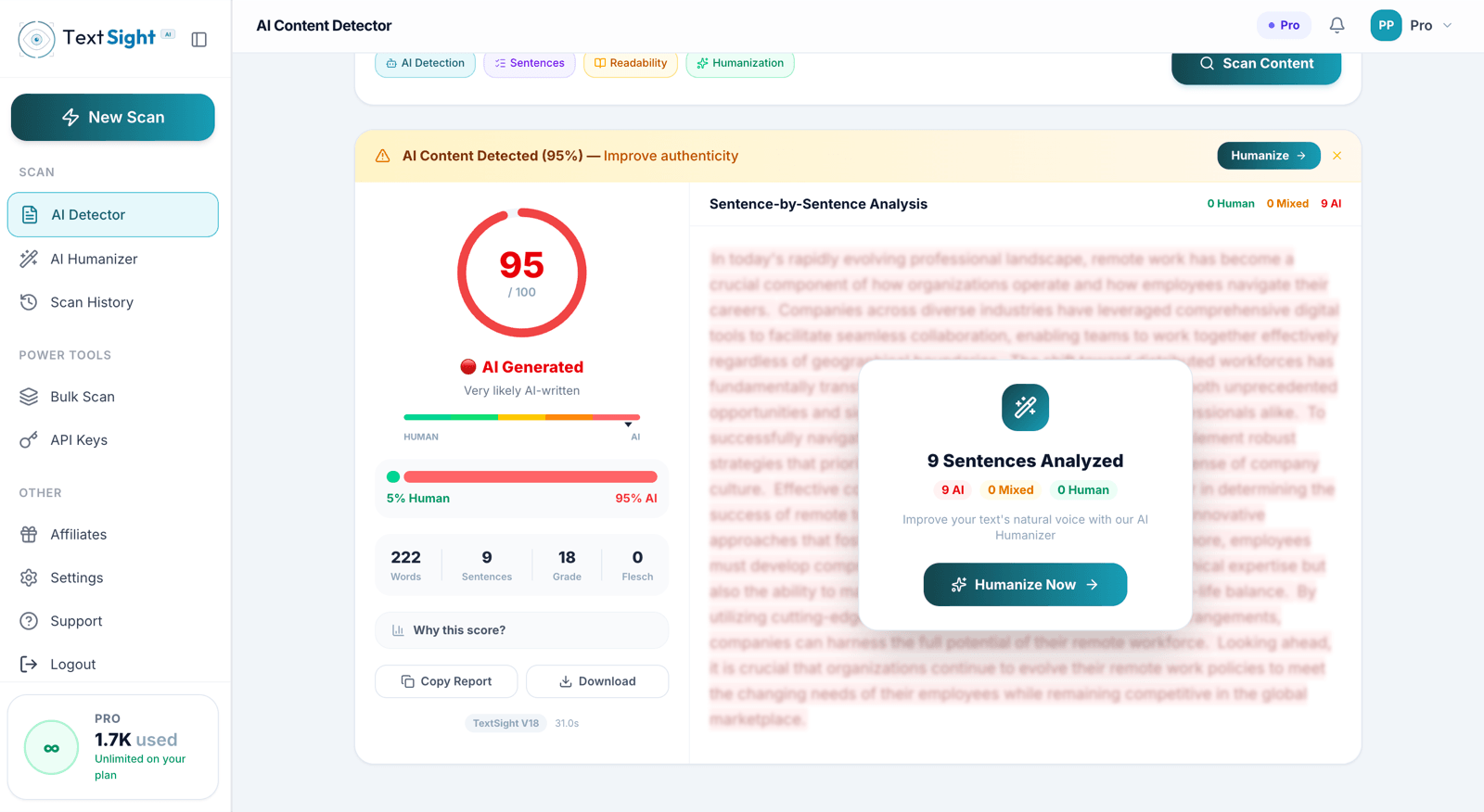 TextSight.ai Screenshot