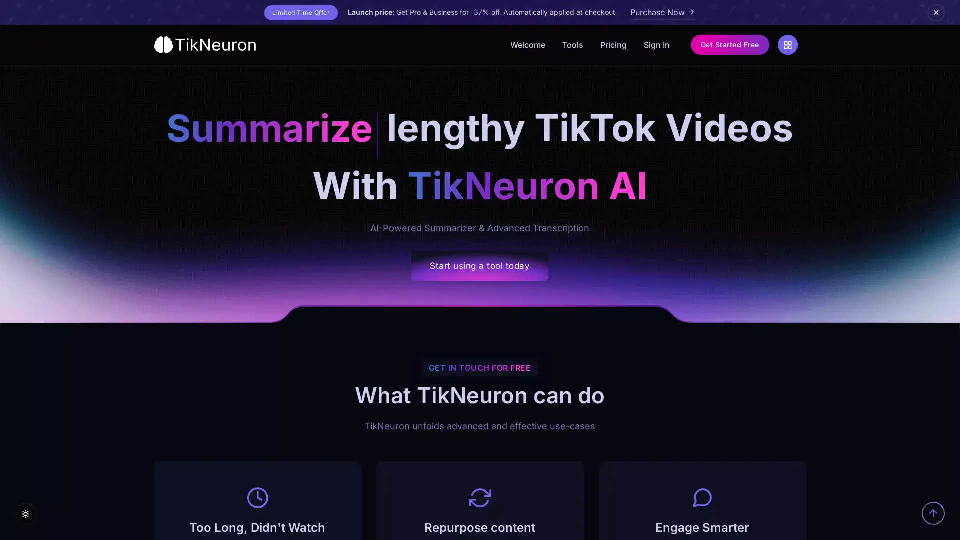 TikNeuron Screenshot