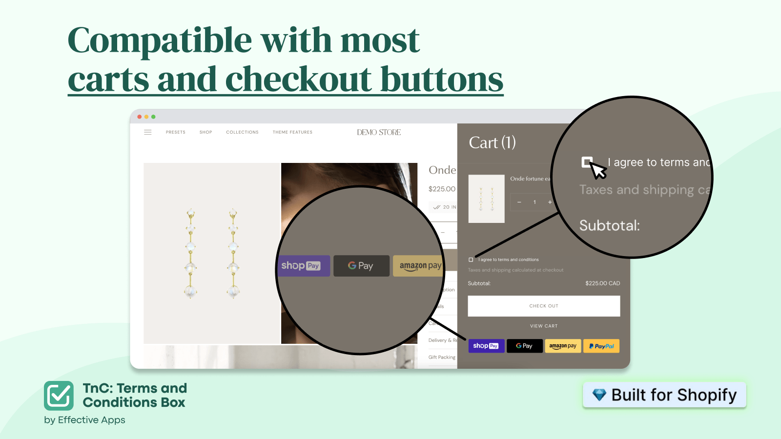 TnC Terms Checkbox Screenshot