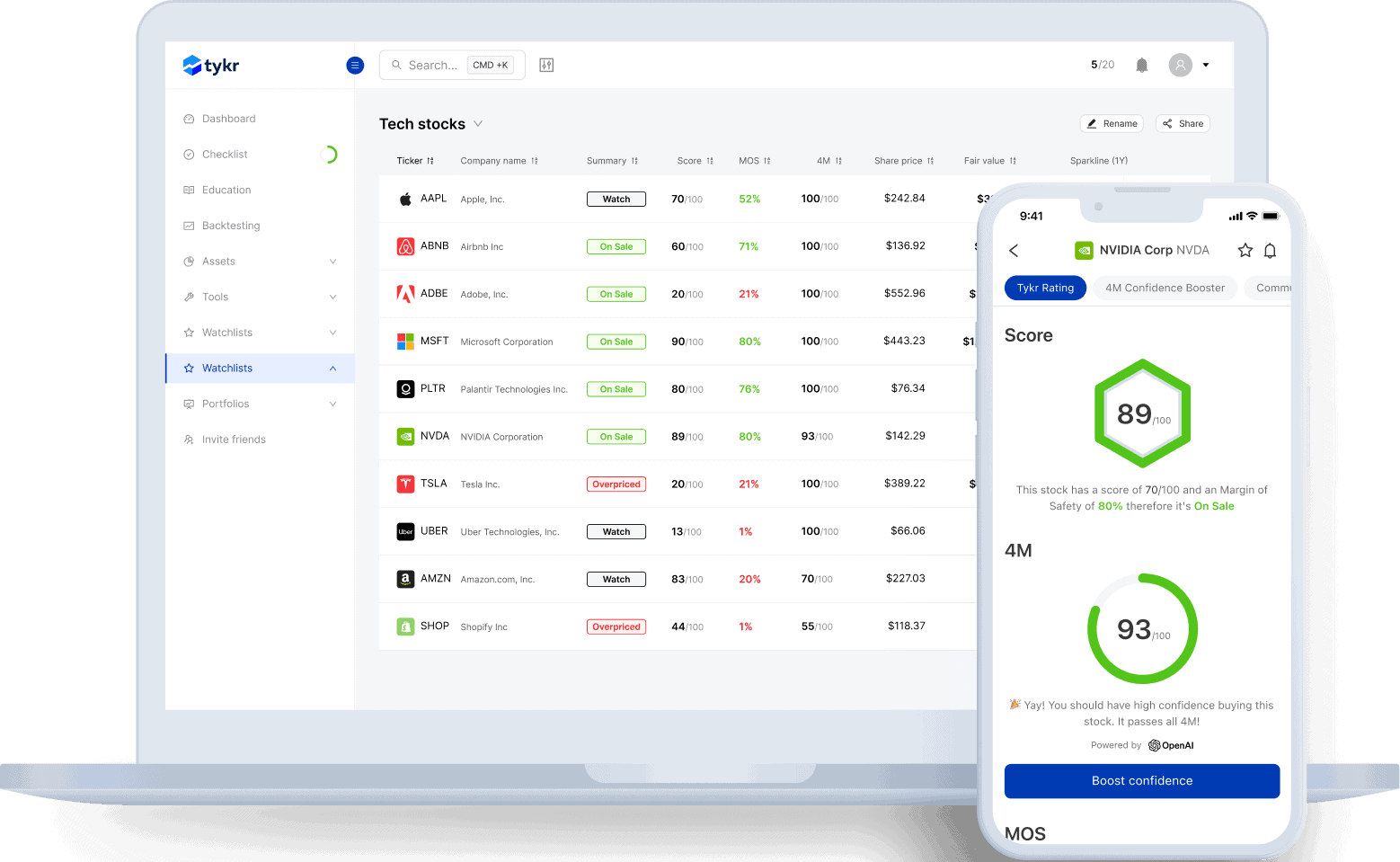 Tykr Screenshot