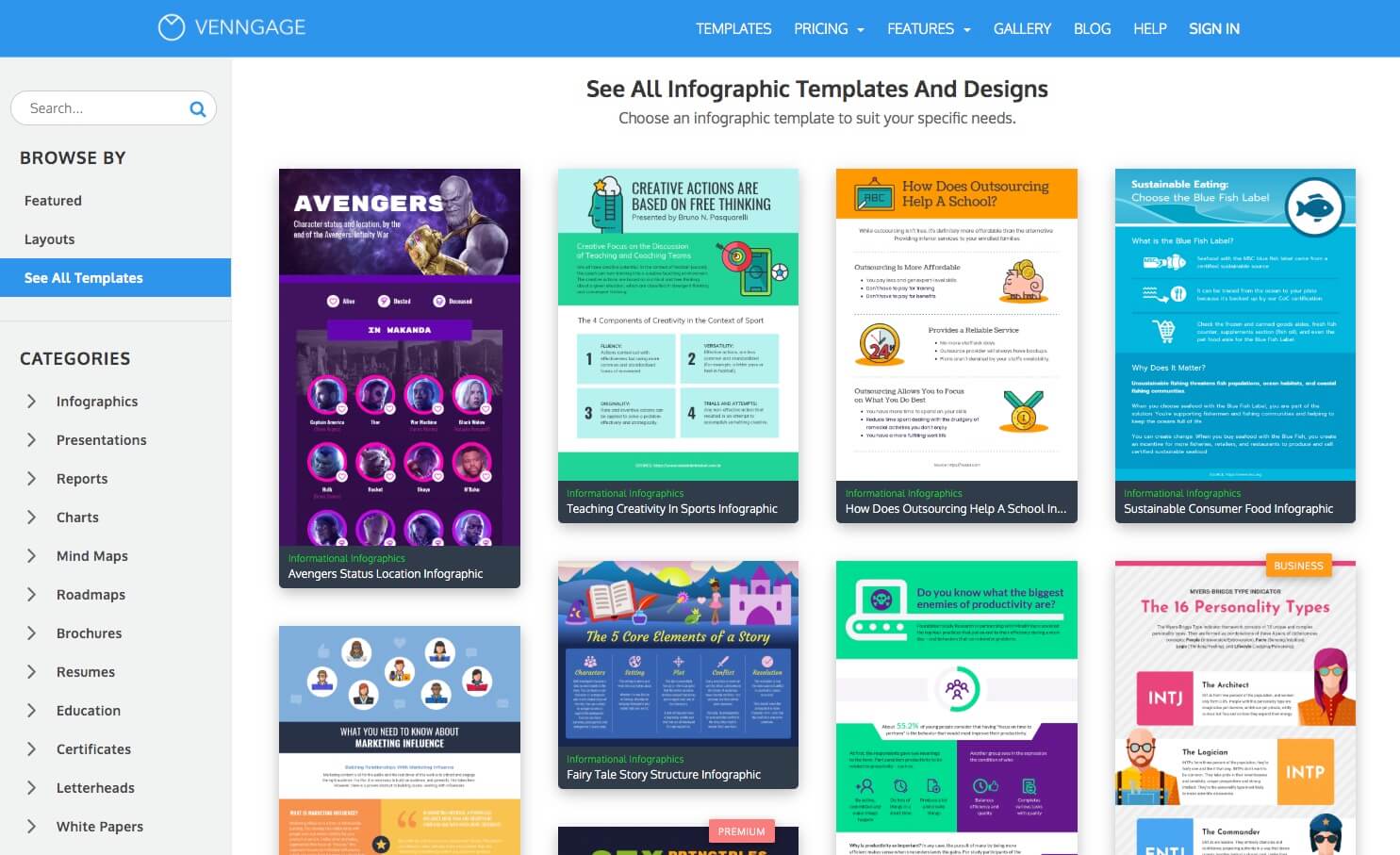 Venngage Screenshot