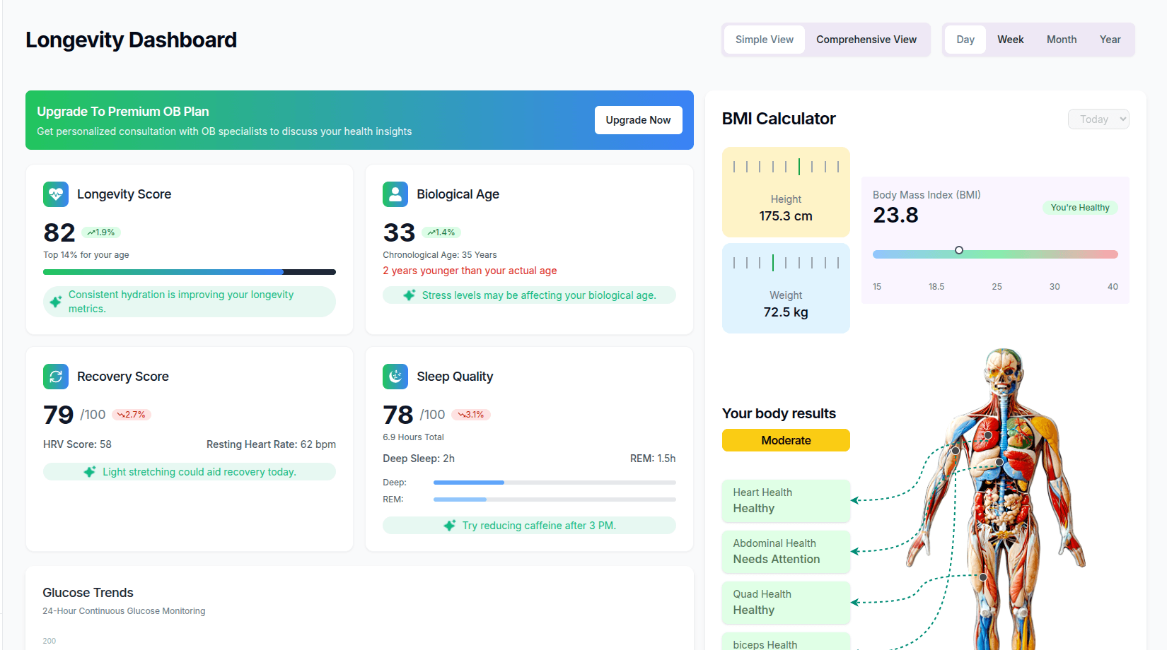 Vitality AI Health Screenshot