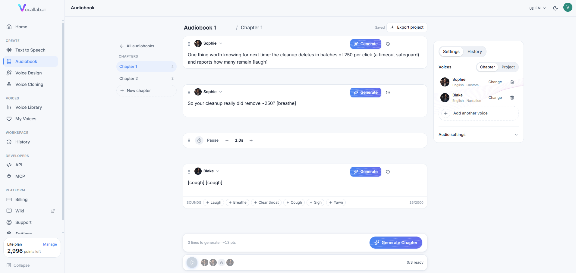 Vocallab AI Screenshot