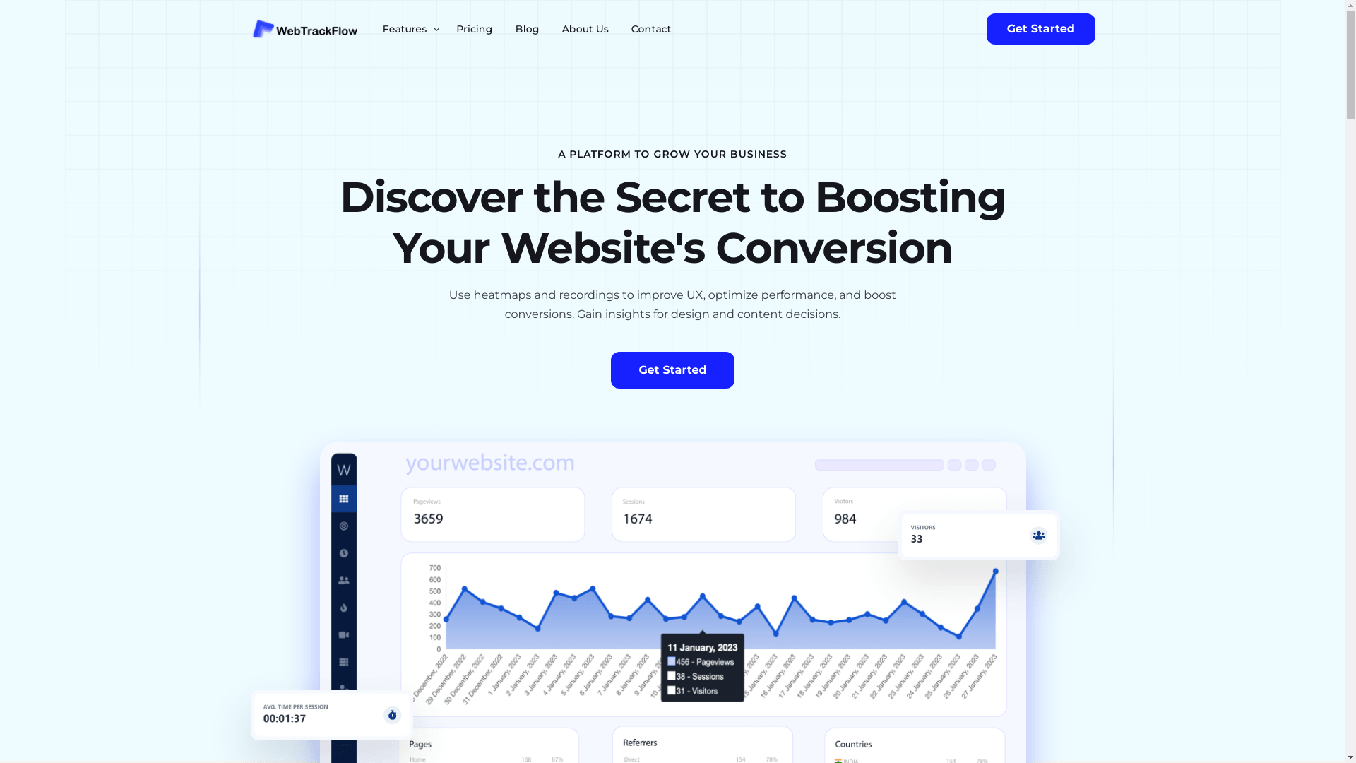 WebTrackFlow Screenshot