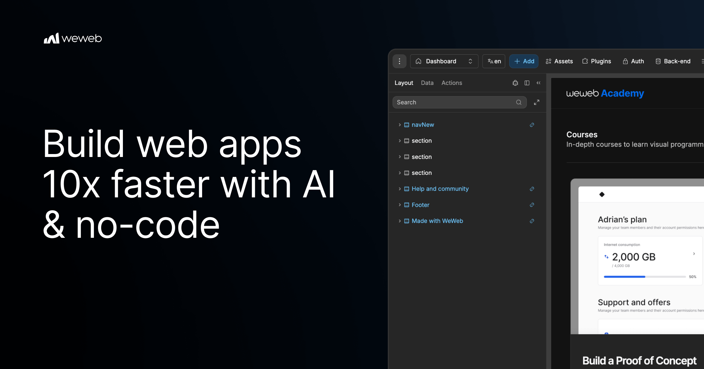 WeWeb Screenshot