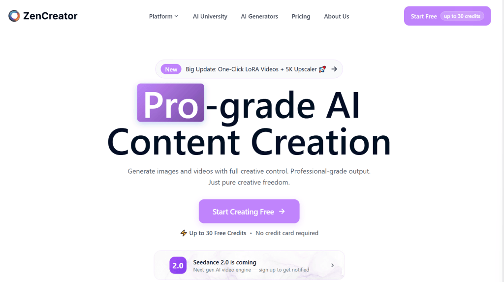 ZenCreator Screenshot