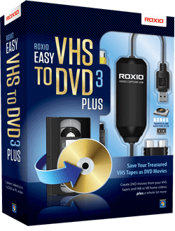 Roxio VHS to DVD ソフトウェア Boxshot