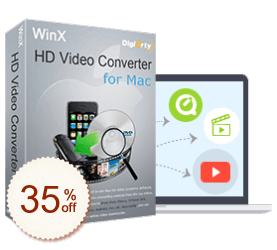 WinX HD Video Converter for Mac割引クーポンコード