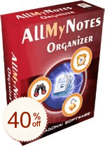 AllMyNotes Organizer Discount Coupon Code