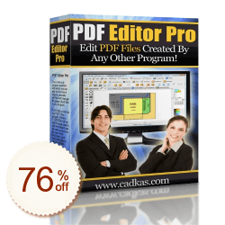 CAD-KAS PDF Editor割引クーポンコード
