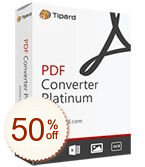 Tipard PDF Converter Platinum割引クーポンコード