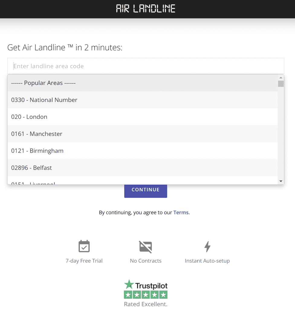 Air Landline Screenshot