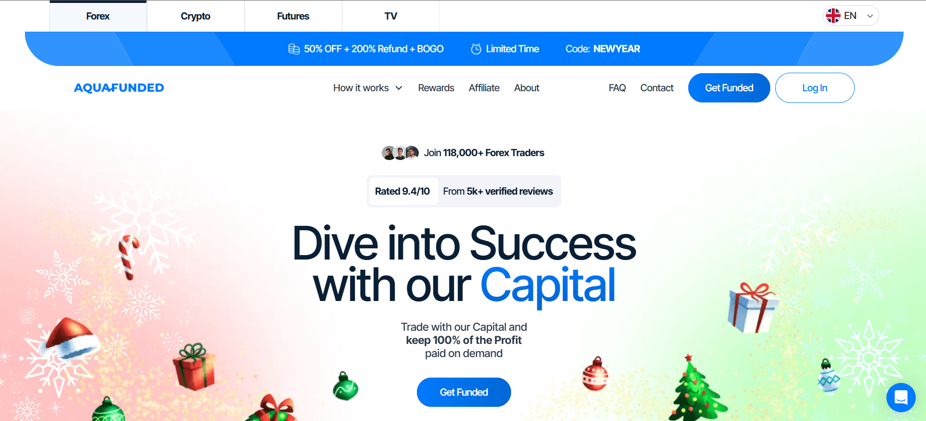 AquaFunded Screenshot