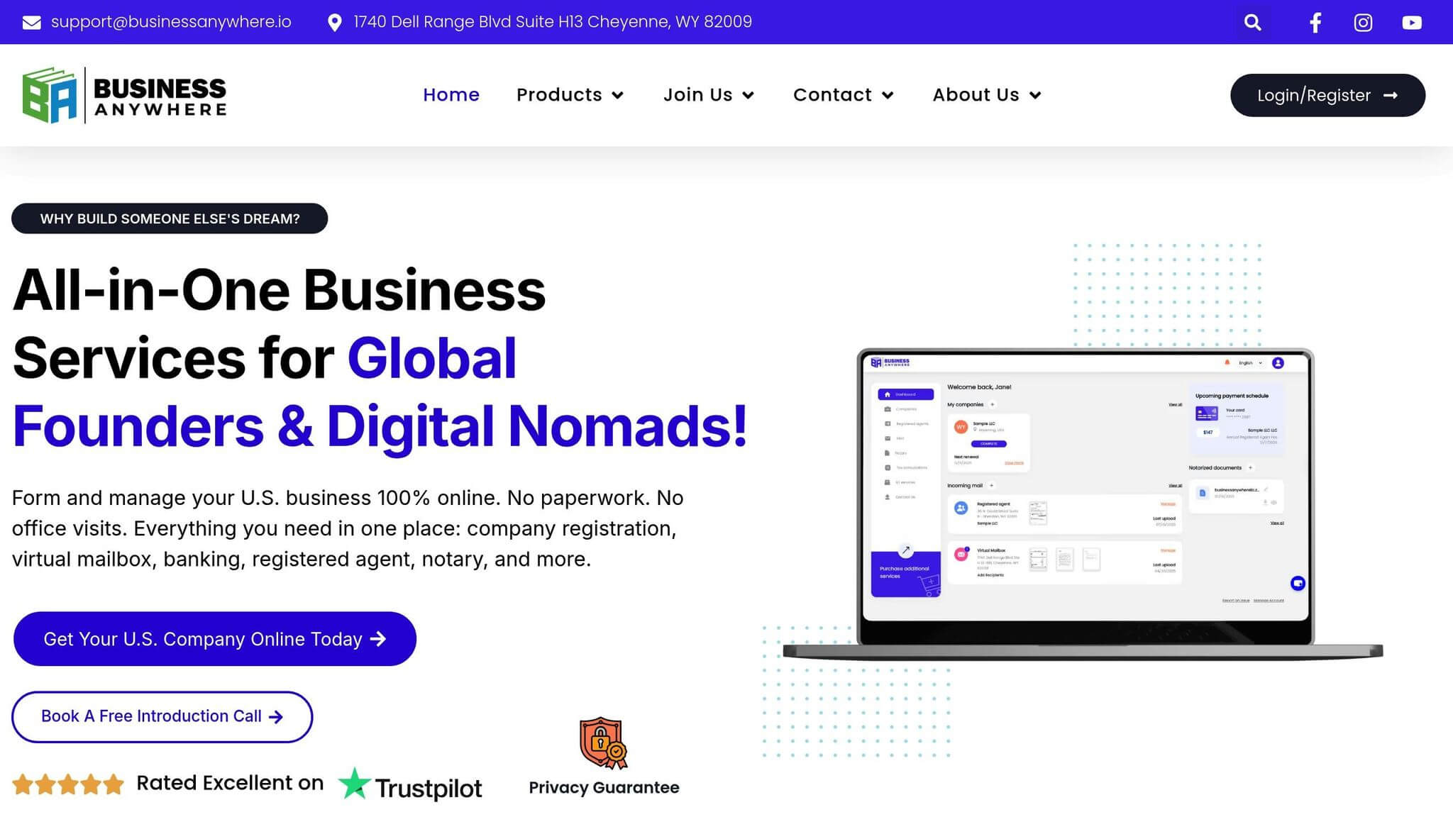 BusinessAnywhere Screenshot