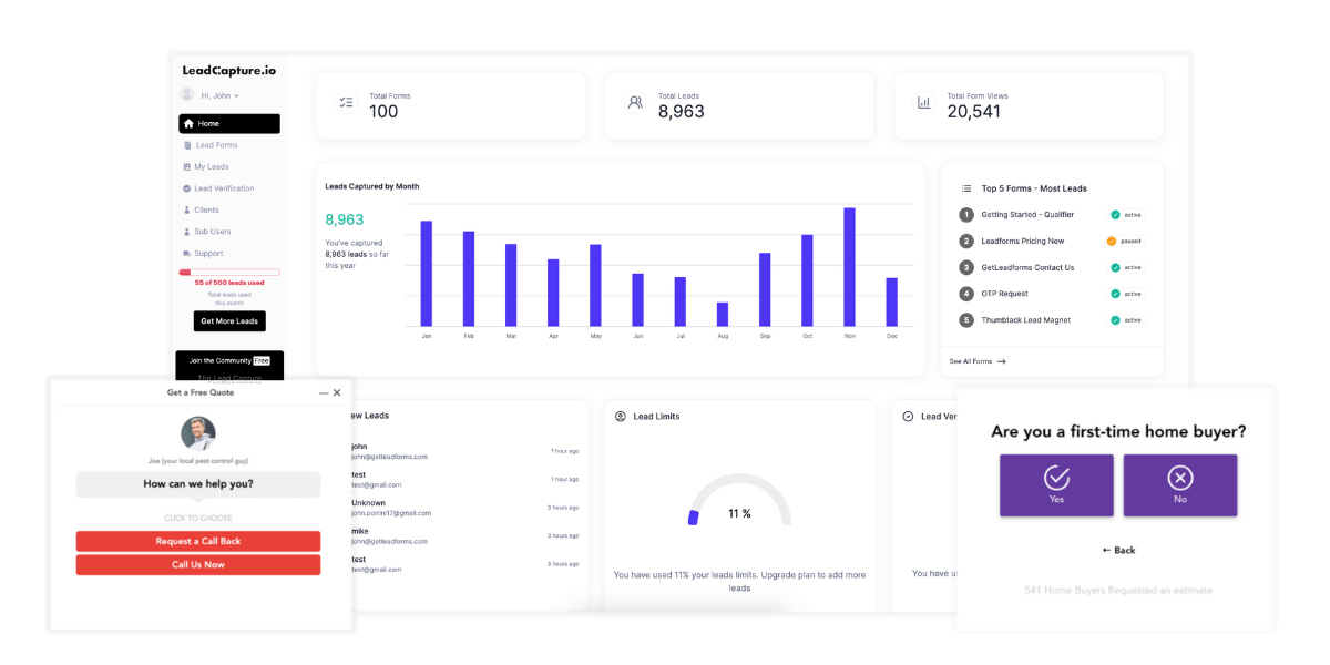 LeadCapture.io Screenshot