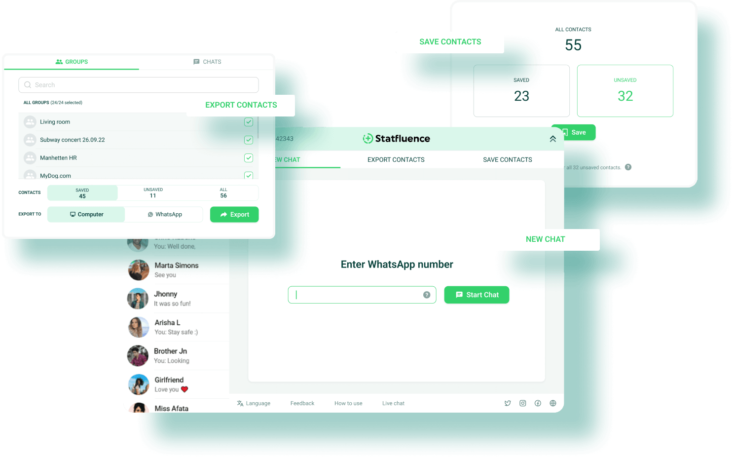Statfluence Screenshot