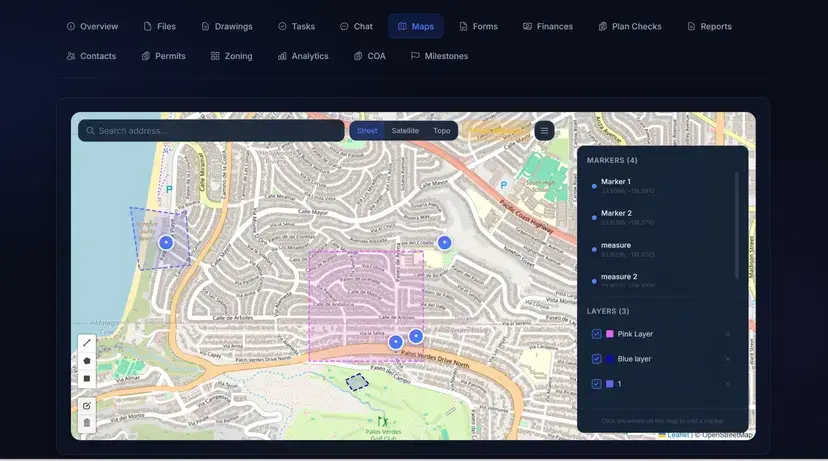 UrbanPlanning app Screenshot