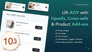 AS: Upsell & Cross Sell Discount Coupon Code