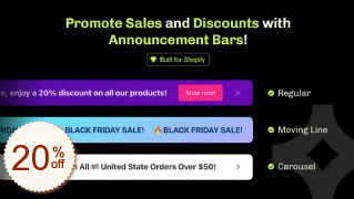 Essential Announcement Bar Discount Coupon Code