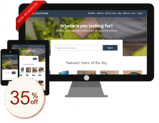 Sitemile Responsive WordPress Auction Theme Save 25% Discount OFF Club Membership