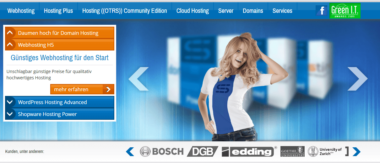 DomainHosting Screenshot