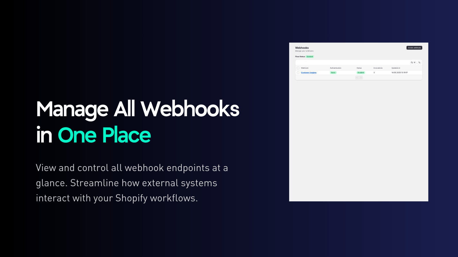 Flow Webhooks Screenshot