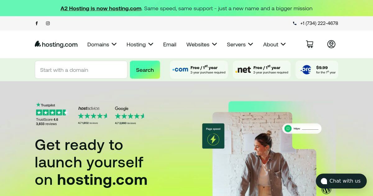 hosting.com Screenshot