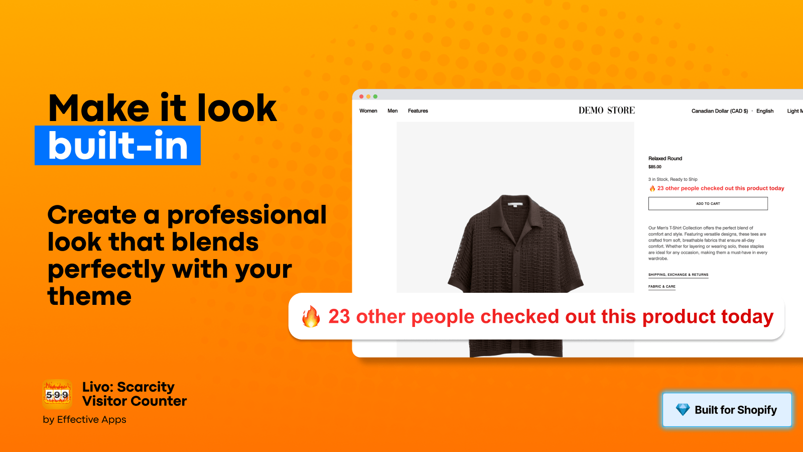 Live Visitors Counter Screenshot