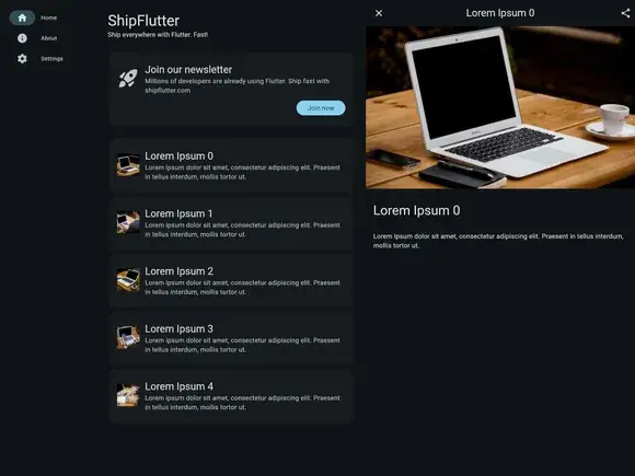 ShipFlutter Screenshot