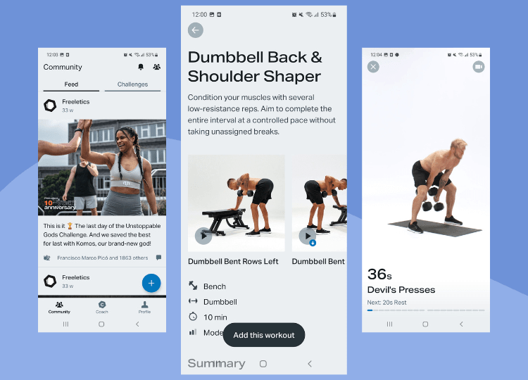Freeletics Screenshot