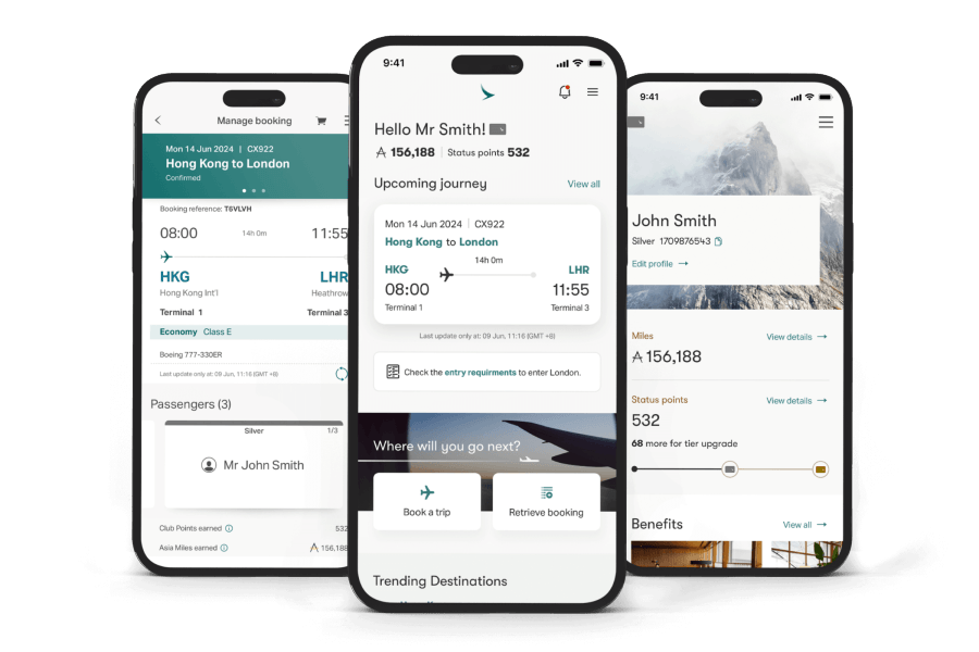 Cathay Pacific Screenshot