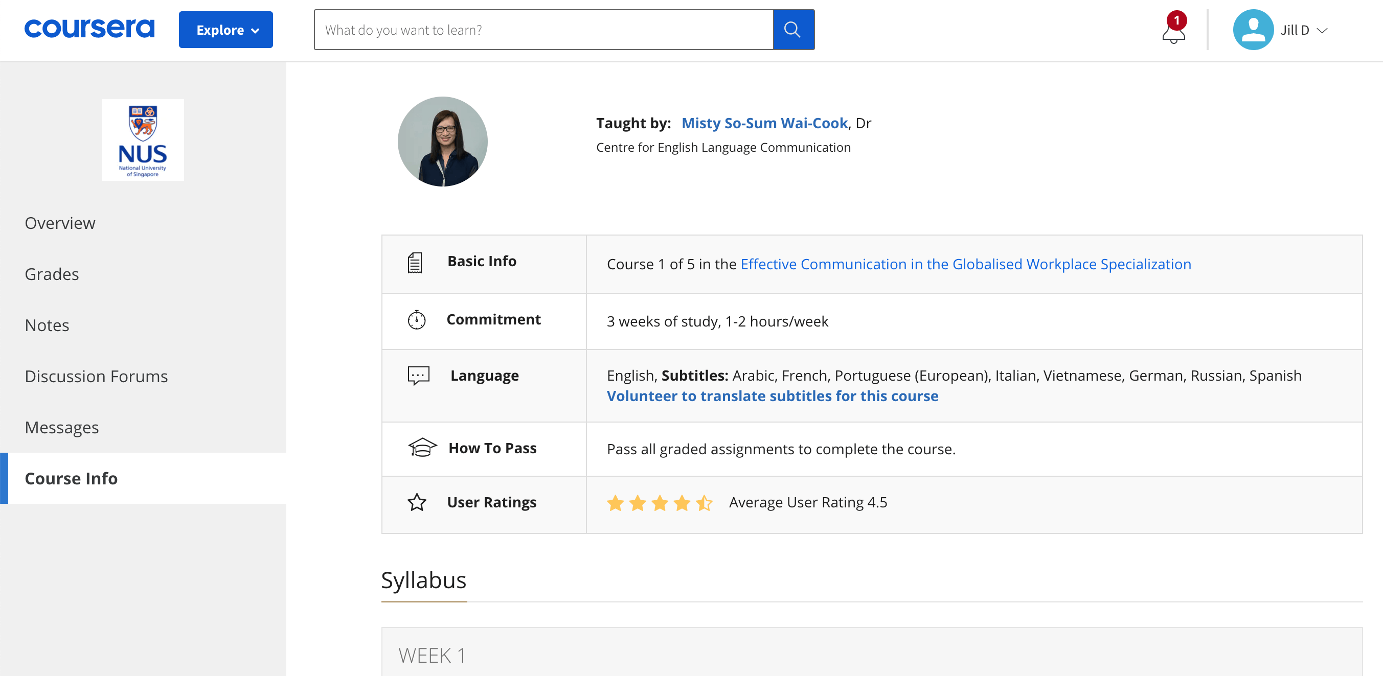 Coursera Screenshot