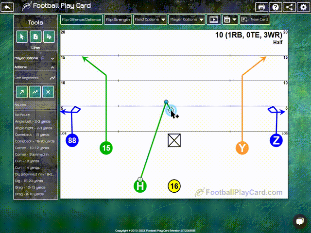 Football Play Card Screenshot