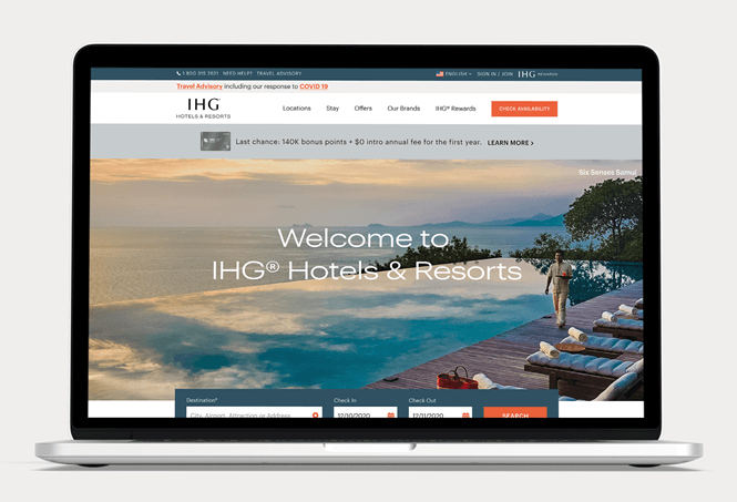 IHG Hotels & Resorts Screenshot