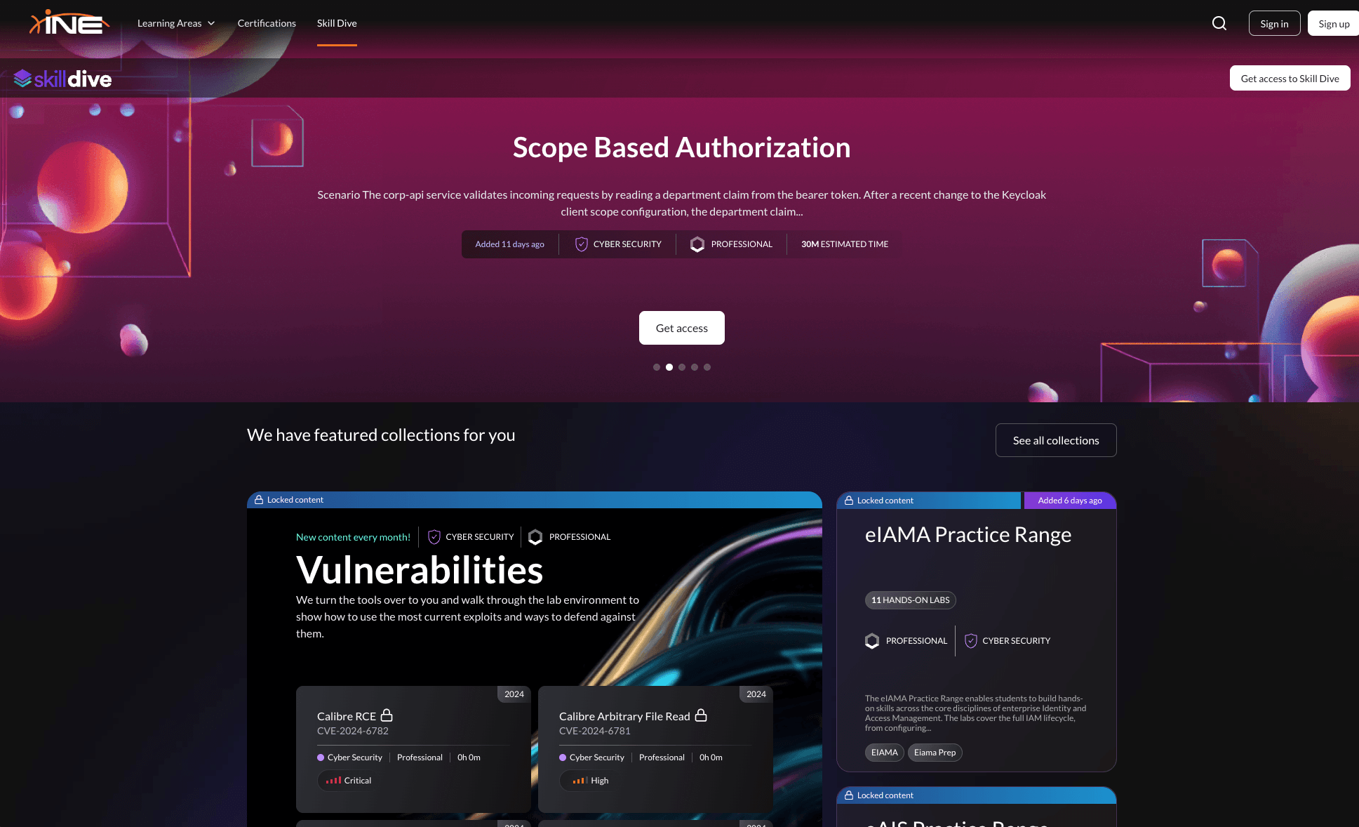 INE.com Screenshot
