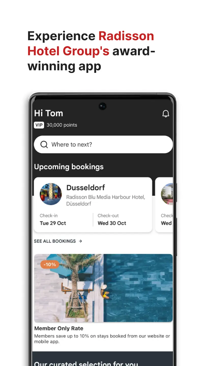 Radisson Hotels Screenshot