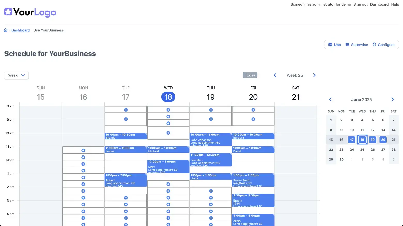 SuperSaaS Screenshot