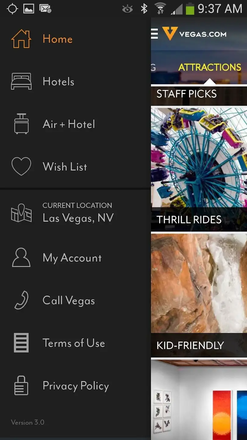 Vegas.com Screenshot