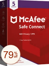 McAfee Safe Connect VPN割引クーポンコード