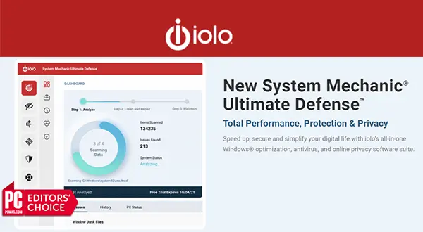 System Mechanic Ultimate Defense, System Mechanic Pro - iolo New Year 70% off  Coupon Code