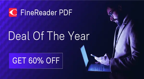<b>ABBYY FineReader 15</b> and <b>ABBYY FineReader PDF for Mac</b> - 60% Off ABBYY Black Friday Coupon Code