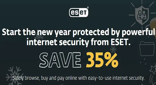 ESET NOD32 Antivirus, ESET Internet Security - 35% off ESET New Year Sales!