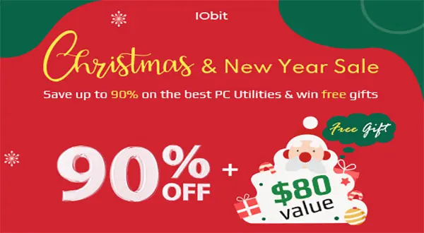 Advanced SystemCare and Driver Booster - Get Up to 90% off IObit Xmas Sales Coupon!