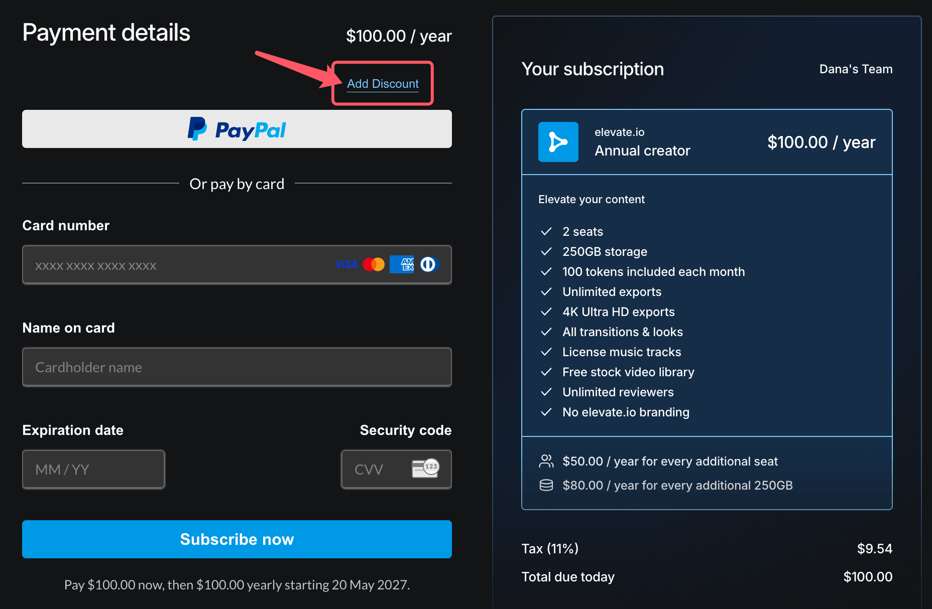 elevate.io Discount