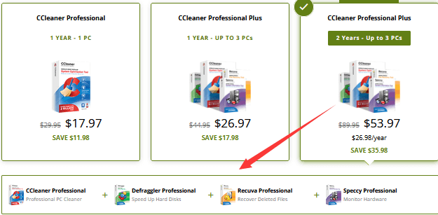 CCleaner Plans Discount