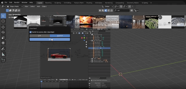 BlenderKit Screenshot