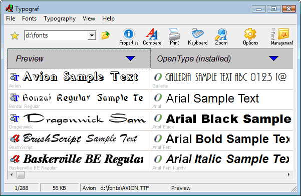 Typograf font manager Boxshot