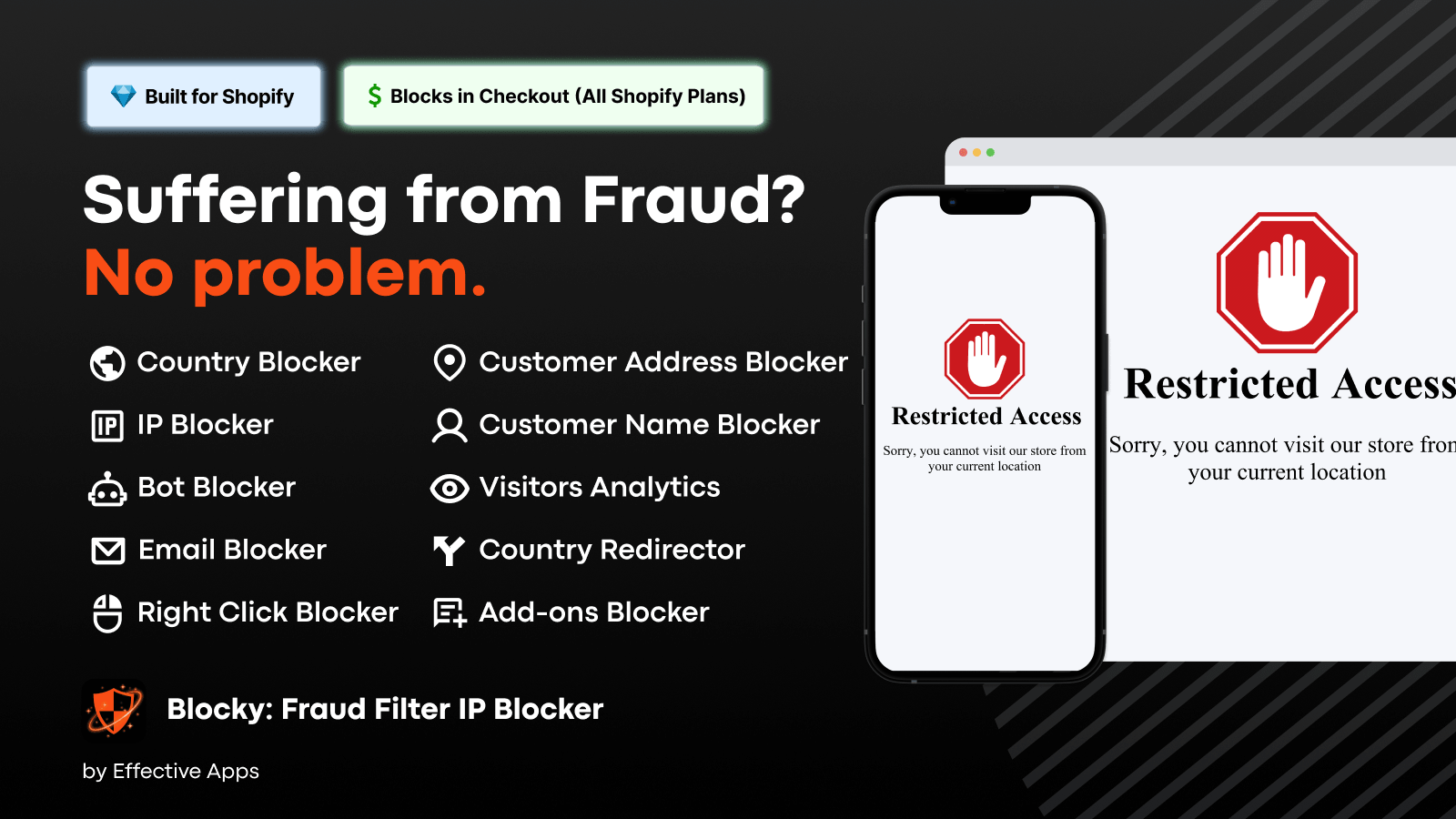 Blocky Fraud Filter IP Blocker Screenshot