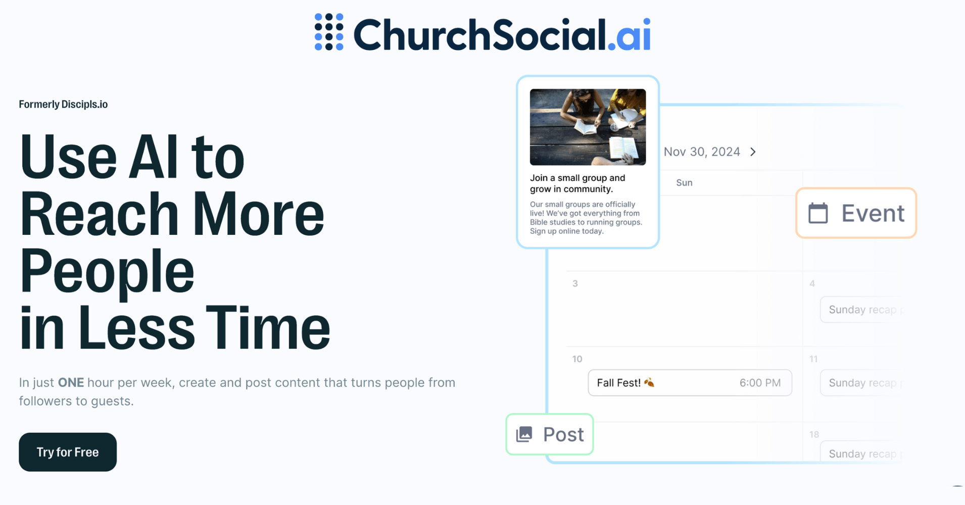 ChurchSocial AI Screenshot