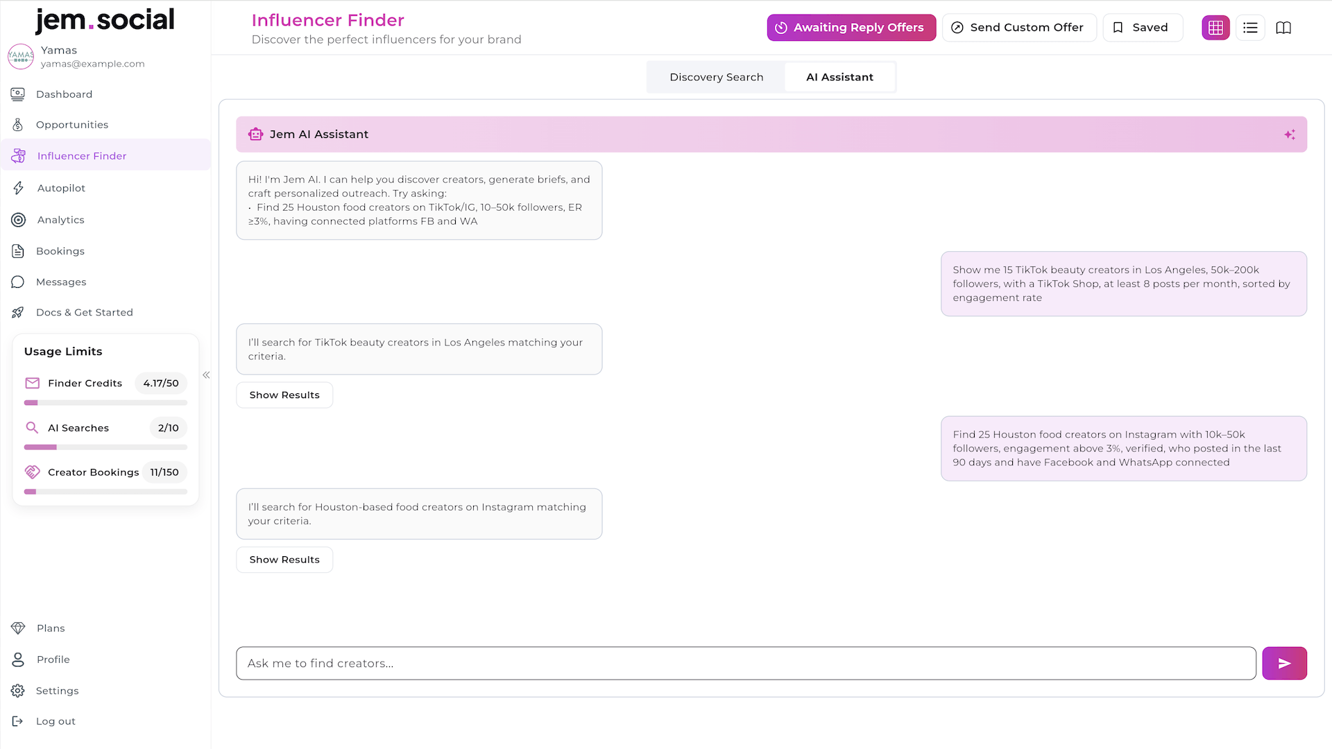 Jem Social Screenshot